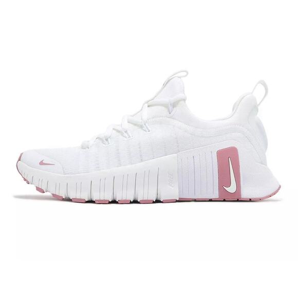 New Women’s Size 9.5 Nike Free Metcon 6 White Elemental Pink FJ7126 106 - Picture 1 of 11